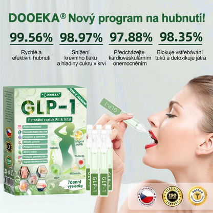 👨‍⚕️ ✅  DOOEKA® GLP-1 8 v 1 Fit & Vital perorální roztok – jednou denně, viditelné změny za 7 dní / při obezitě, kardiovaskulárním zdraví, cukrovce, spánkové apnoi, zdraví střev, kloubních potížích a mnoha dalších stavech