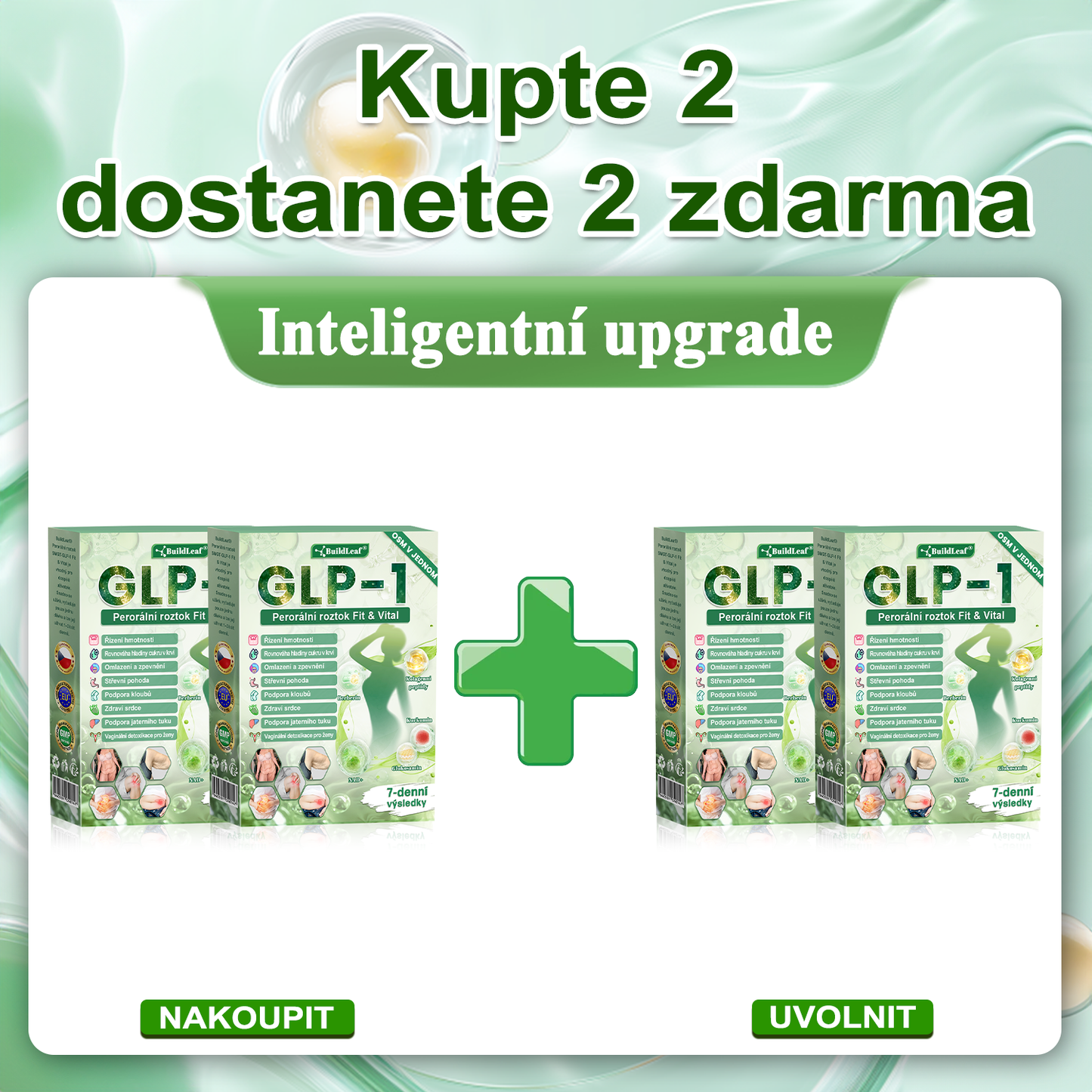 💖💖 Oficiální obchod ČR | BuildLeaf® GLP-1 8-v-1 Fit & Vital Řešení (Jednou denně, viditelné změny za 7 dní) ✅ Obezita, kardiovaskulární zdraví, cukrovka, spánková apnoe, zdraví střev, problémy se klouby a další.