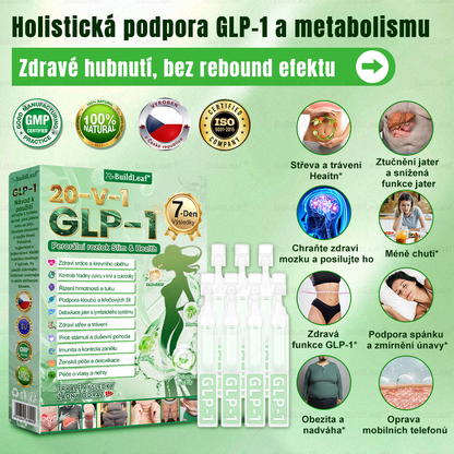 🌿 Oficiální obchod ČR | BuildLeaf® GLP-1 8-v-1 Fit & Vital Řešení (Jednou denně, viditelné změny za 7 dní) ✅ Obezita, kardiovaskulární zdraví, cukrovka, spánková apnoe, zdraví střev, problémy se klouby a další.