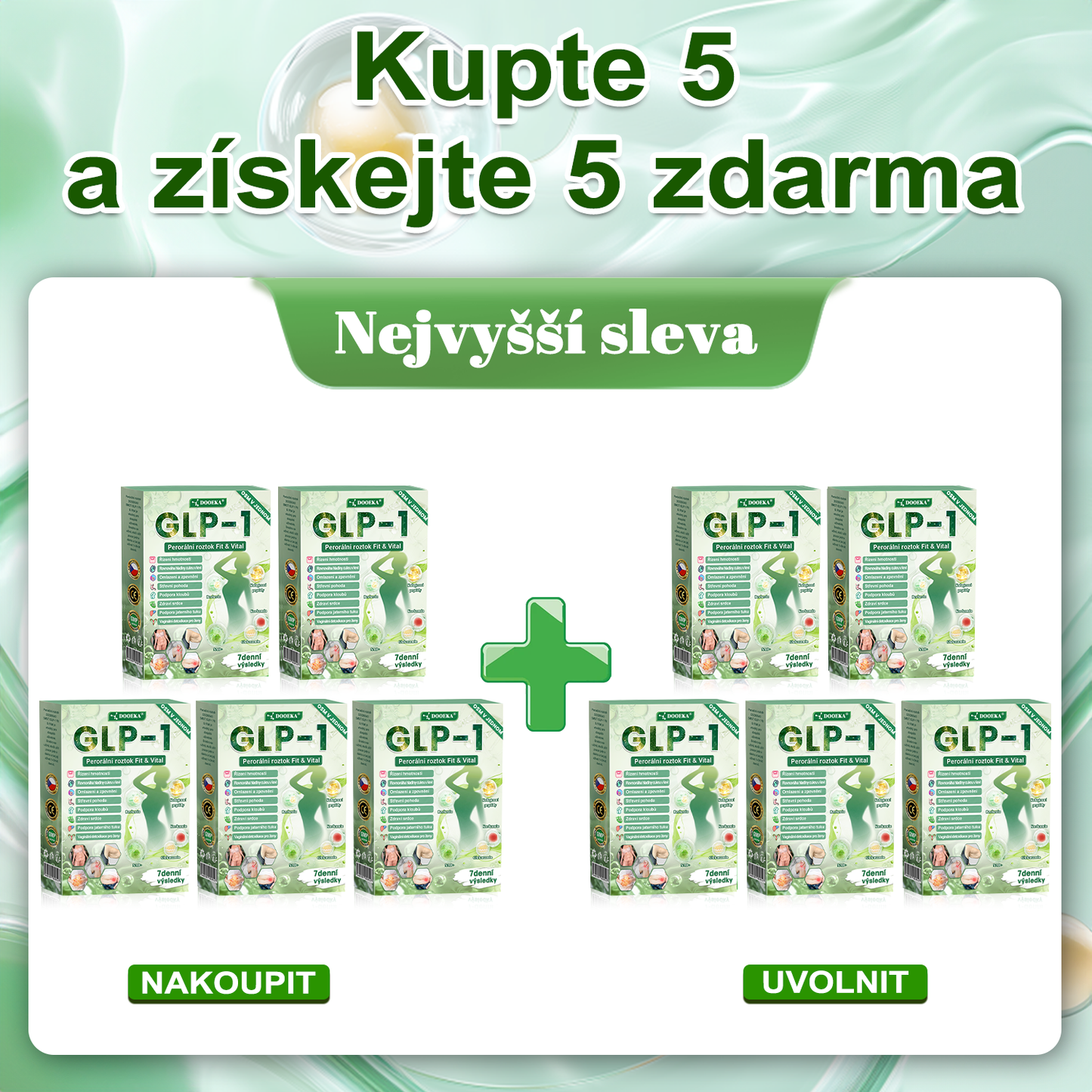 🌿 Oficiální obchod ČR | BuildLeaf® GLP-1 8-v-1 Fit & Vital Řešení (Jednou denně, viditelné změny za 7 dní) ✅ Obezita, kardiovaskulární zdraví, cukrovka, spánková apnoe, zdraví střev, problémy se klouby a další.