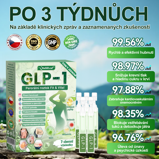 🏆 👨‍⚕️ Oficiální obchod ČR | BuildLeaf® GLP-1 8-v-1 Fit & Vital Řešení (Jednou denně, viditelné změny za 7 dní) ✅ Obezita, kardiovaskulární zdraví, cukrovka, spánková apnoe, zdraví střev, problémy se klouby a další.