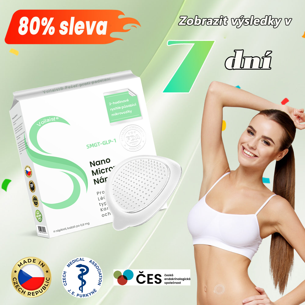 🎁 [Výsledky již po 7 dnech] 🌲Voilaist® nano náplast s mikrojehlami SMGT-GLP-1 (Bez bolesti, dlouhodobý účinek, pomáhá při cukrovce, obezitě a kardiovaskulárních onemocněních)🎁