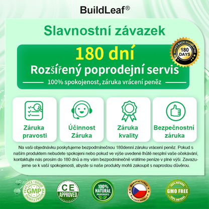 🌿 Oficiální obchod ČR | BuildLeaf® GLP-1 8-v-1 Fit & Vital Řešení (Jednou denně, viditelné změny za 7 dní) ✅ Obezita, kardiovaskulární zdraví, cukrovka, spánková apnoe, zdraví střev, problémy se klouby a další.