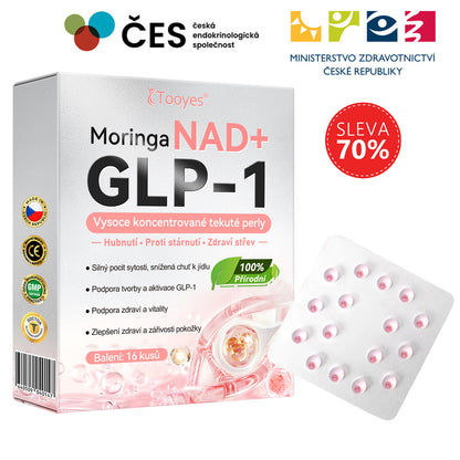 🎁 Tooyes® GLP-1 Vysoce koncentrované tekuté perly – s obsahem NAD+, Moringa, HCA (Hubnutí, Anti-aging, Podpora střev a imunitního systému, Rovnováha hladiny cukru v krvi, Zdraví srdce a mozku) 🎁